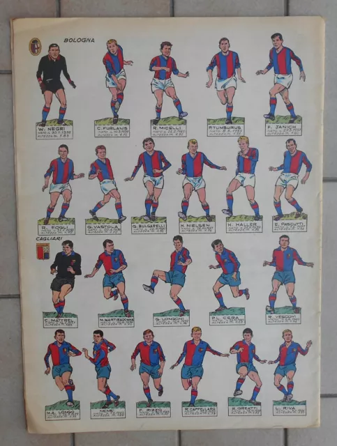 Corriere Dei Piccoli Anno Lvii N. 40 1965 Figurine Calciatori Bologna Cagliari