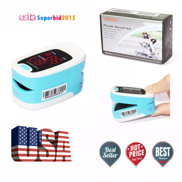 Finger Tip Pulse Oximeter SpO2 Heart Rate monitor blood oxygen Meter Sensor FDA