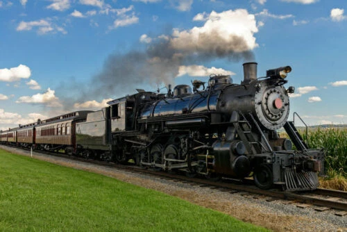 Modern Home Wall Art Decor Old Train Vintage Picture Canvas Print Painting
