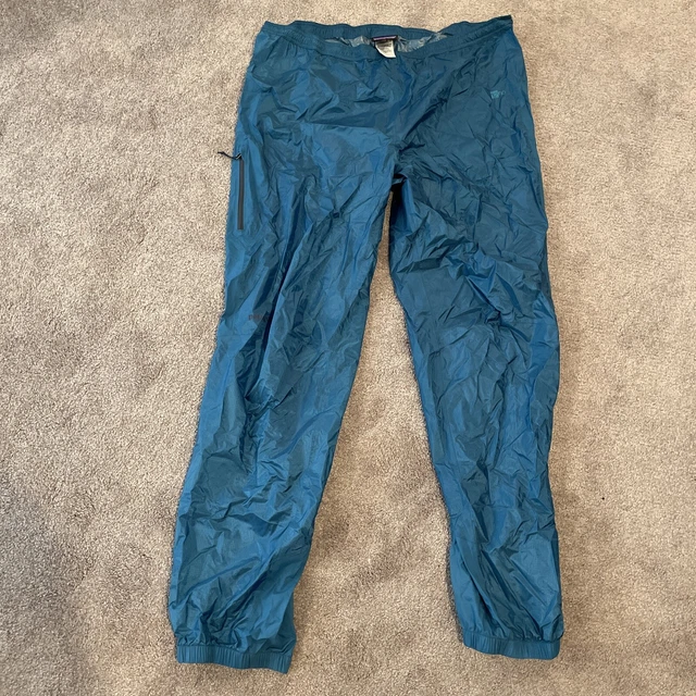 Patagonia torrent Shell Pants Mens XL Teal Rain Pants H2no
