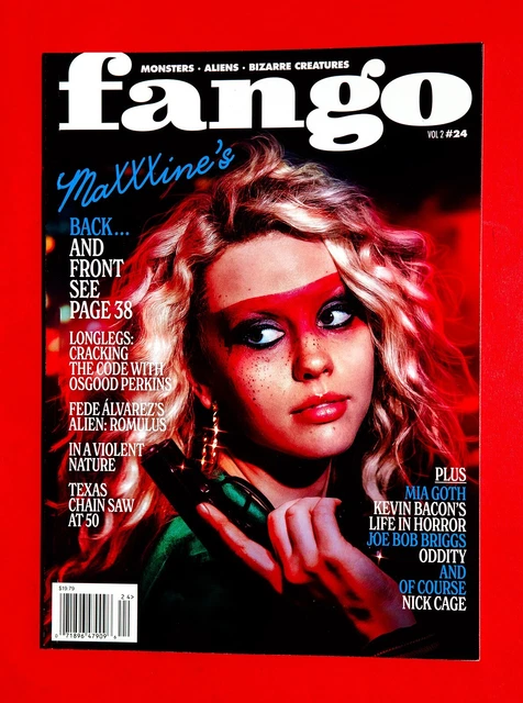 FANGORIA MAGAZINE VOL 2, Issue #24 Summer 2024 Mia Goth Maxxxine £18.99 ...