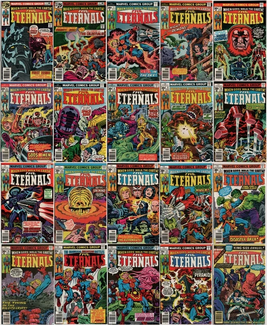 THE ETERNALS LOT 1 2 3 4 5 6 7 8 9 10 11 12 13 14 15 16 17 18 19 Annual 1 MARVEL