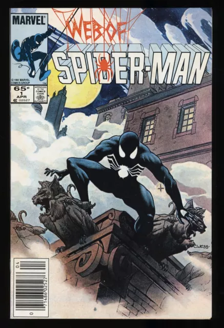 Web of Spider-Man #1 VF 8.0 Newsstand Variant Marvel 1985
