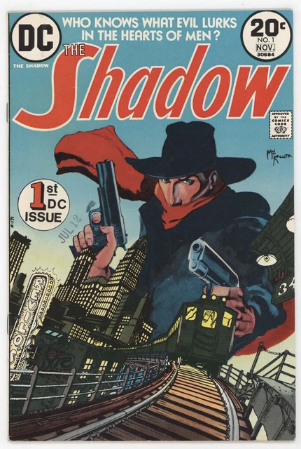 Shadow 1 DC 1973 FN VF Mike Kaluta Denny O'Neil