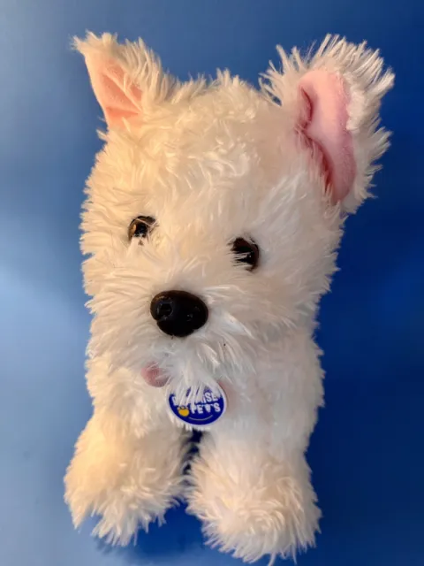 white Westie terrier puppy  Build a Bear promise pets tag