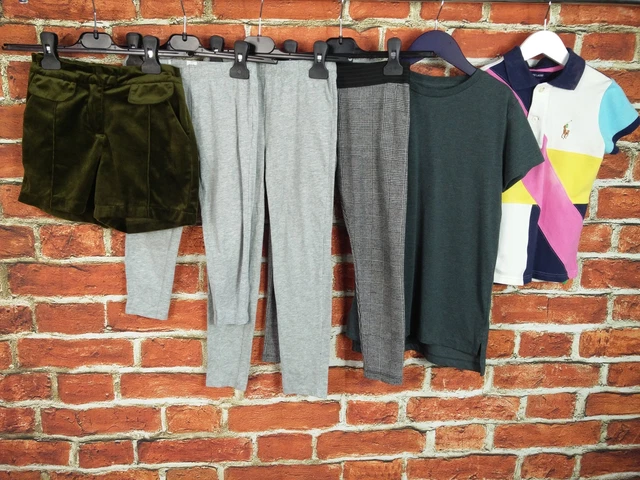 Girls Bundle Aged 6-7 Years Ralph Lauren Next Gap Leggings Short Tees Polo 122Cm
