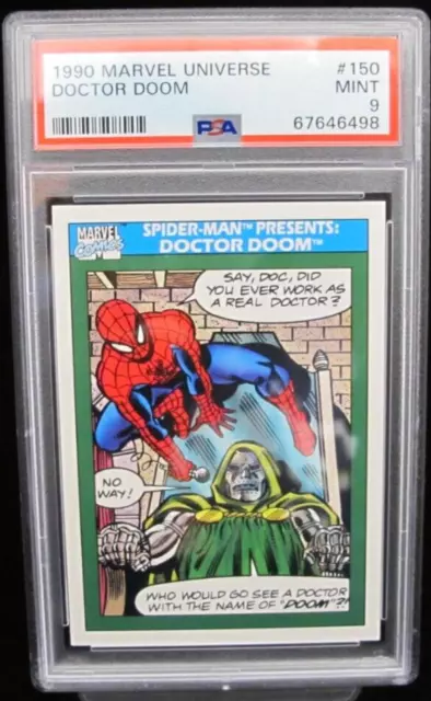 1990 Impel Marvel Universe Spider-Man Presents Doctor Doom #150 PSA 9 Mint MCU