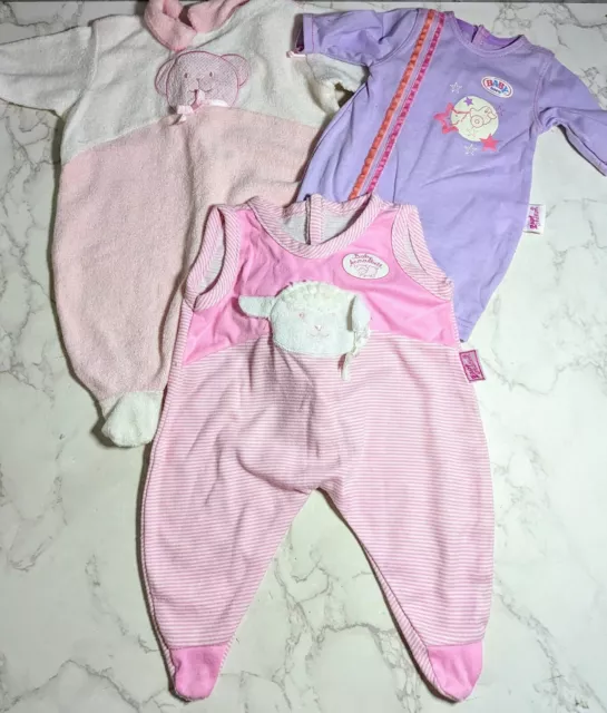 Baby Born/Baby Annabelle Outfitmischung Baby wächst x 11 Konvolut 2