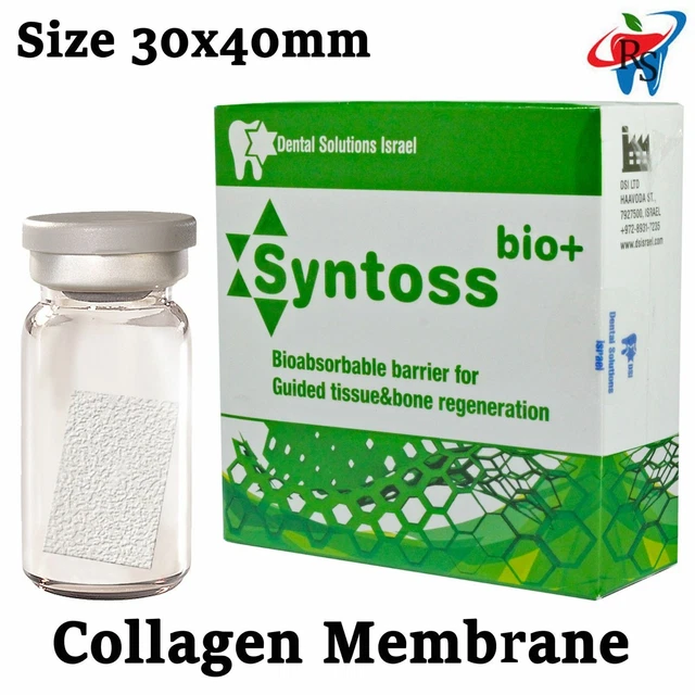 Resorbable SYNTOSS DENTAL IMPLANT Collagen Resorbable Surgical Membrane Barrier ...