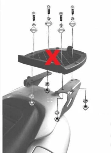 Porte-objets GIVI E81B Pour Valises E360 - Accessoire Moto Neuf, Rangement Pratique, Référence E81B