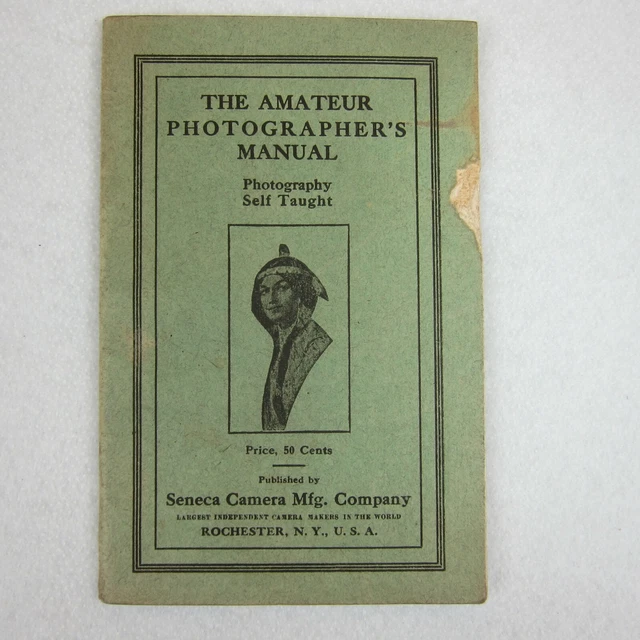 Antique SENECA CAMERA Amateur Photographer's Manual Guide Book 22nd Edition 40pg