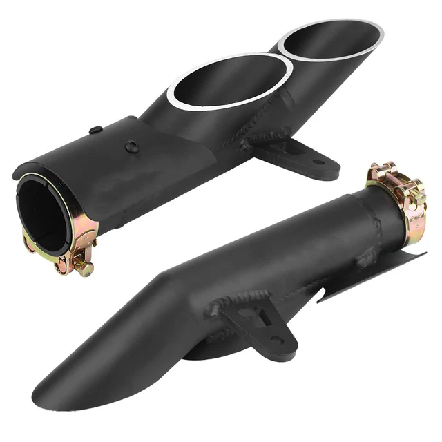 Motorcycle Dualoutlet Exhaust Tail Pipe Muffler Tailpipe Tip For YZFR6 For Suzu