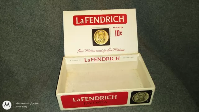 Vintage La Fendrich Cigar Box #202 Indiana