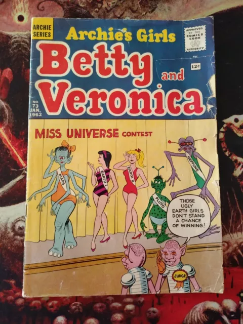 Betty and Veronica #73 Archie Series 1962 Alien
