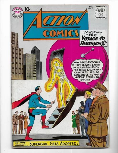 Action Comics 271 - Vg/F 5.0 - Superman - Supergirl - Lex Luthor - Krypto (1960)