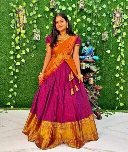 Bollywood Indian Pakistani Ethnic Party Ware Kanjivaram Silk Lehenga Choli Uk126