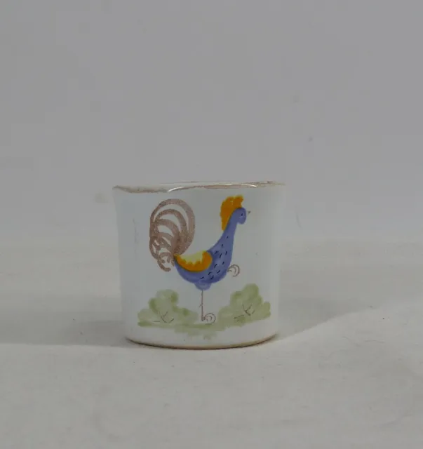 Poterie a LA Chapelle des Pots 1700 Miniature Rooster Cup Mug - Thames Hospice 2