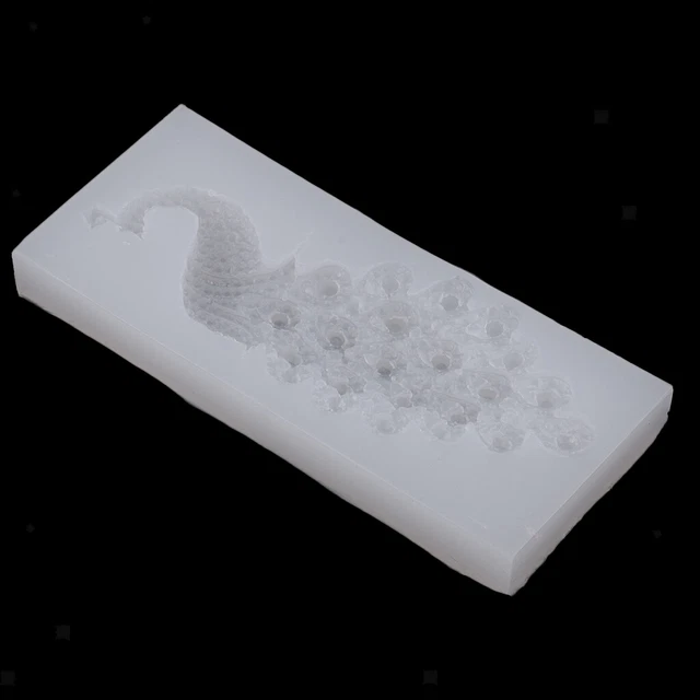 DIY Peacock Sugar Silicone Moulds Cake Decor Baking Chocolate Soap Molds 3d