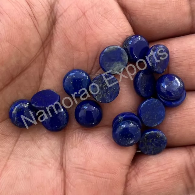 Natural Lapis Lazuli Round 3 mm to 20 mm Cabochon Loose Gemstone Lot 2