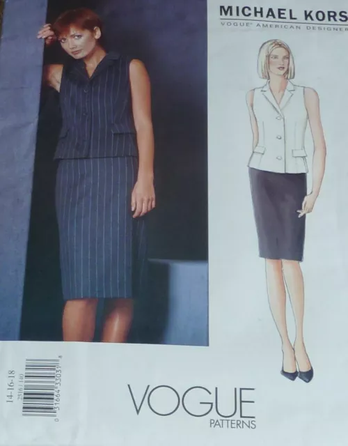 Vogue Sewing Pattern Lady's Michael Kors Top & Skirt No 2516