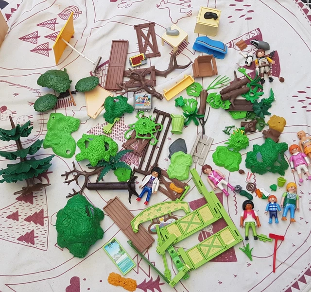 Lot Playmobil En Vrac - Décors Et Accessoires Variés - Occasion Pour Collection