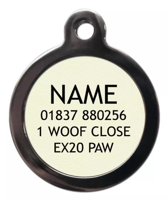 Border Terrier Raza de Perro Mascota Etiquetas Nombre Personalizado Lindo Disco para Cuello 2