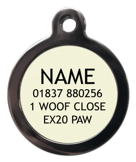 St Saint Bernard Breed Dog Tag for Dogs Personalised Name Pet ID Tag Collar Disc 2