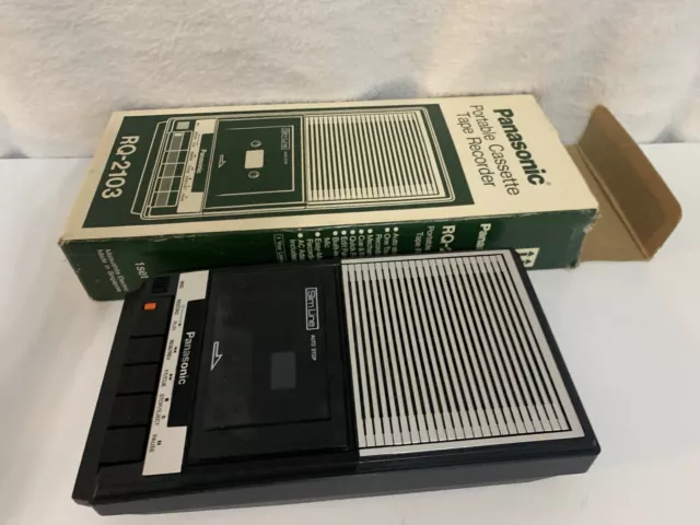 Panasonic SlimLine Portable Cassette Tape Voice Personal Recorder RQ-2103