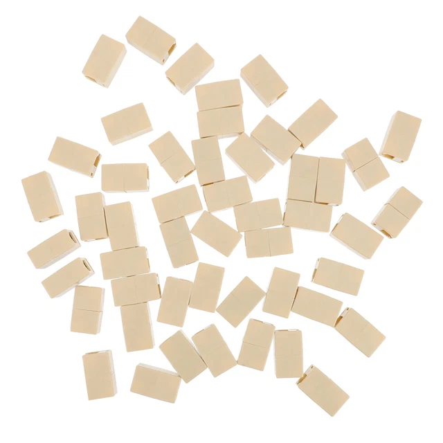50 PCS Abs Telefonkabelanschluss Ethernet-Kabel-Extender-Anschluss