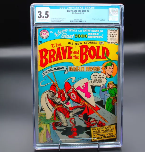 Batman BRAVE and the BOLD #7 (vol. 1, 1956) CGC 3.5 [Bill Finger& Joe Kubert]