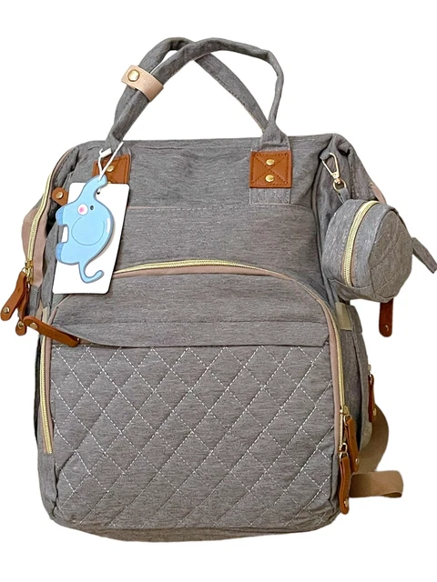 Baby Diaper Bag Backpack w/ Changing Station, Travel Foldable Playpen & USB Port