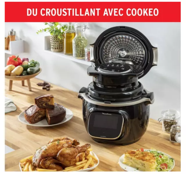 Moulinex Couvercle Cookeo Compatible tous Cookeo Nettoyage Rangement facileNeuf