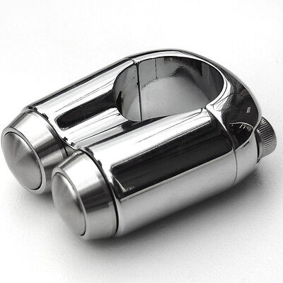 CROMO ALLUMINIO MANUBRIO tastatore switch SONDA PER MOTO 22 mm manubrio Custombike 