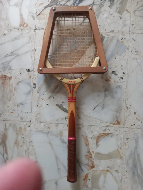 Racchetta Da Tennis Vintage Dunlop In Legno Maxply