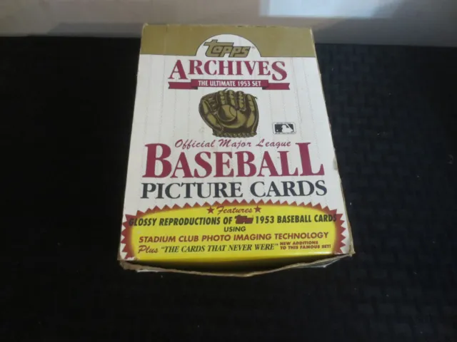 1991 Topps Archives 1953 Wax Box 36 Packs