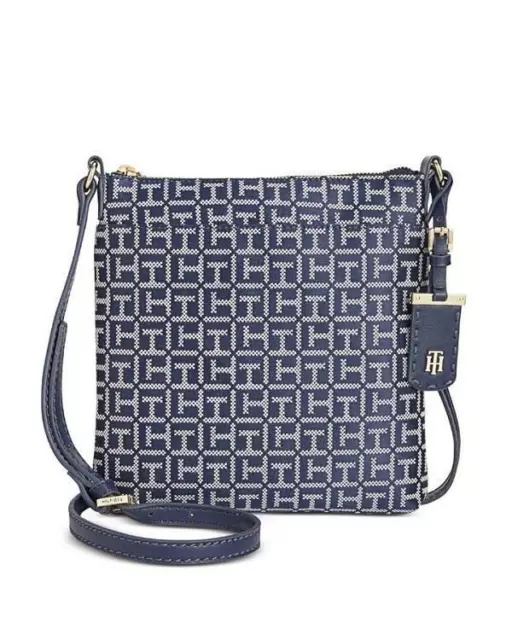 Tommy Hilfiger Julia Monogram Jacquard North South Crossbody