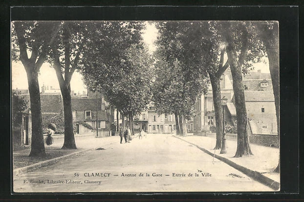 CPA Clamecy, Avenue de la Gare - Entrée de la Ville 1905