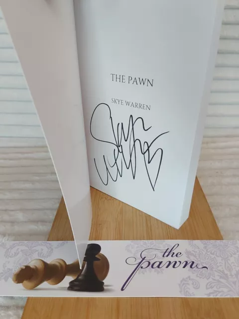 The Pawn ** SIGNED COPY ** Paperback Book & RARE Book Mark Incl. by Skye Warren