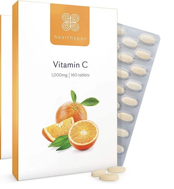 HEALTHSPAN STOMACHFRIENDLY VITAMIN C, 1,000mg, Immune & Joint Health, Vegan £15.00 PicClick UK