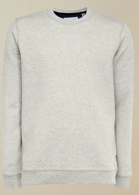 Felpa Ted Baker Uomo Logo Diffuso Con Marchio In Ecru // Nuova Con Etichette //