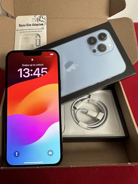 APPLE IPHONE 13 Pro Max - Sierra Blue, 128gb -Unlocked (Boxed) Good ...