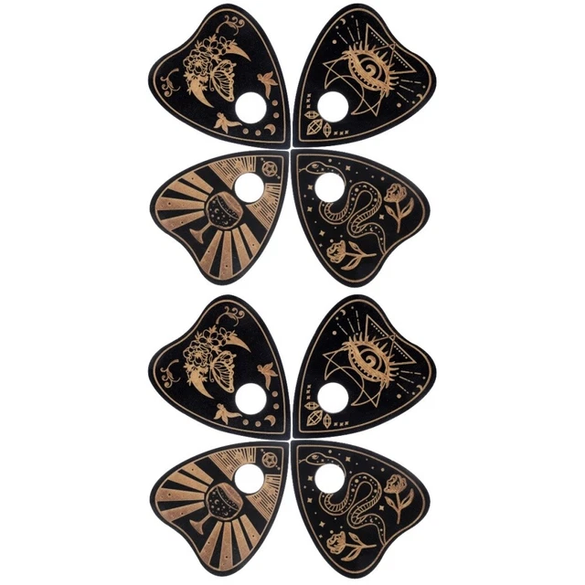 8 piezas delicado patrón bola de cristal tarot tabla de madera bola de cristal multifunción en