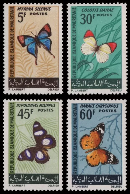 Mauretanien 1966 - Mi-Nr. 290-293 ** - MNH - Schmetterling / Butterfly