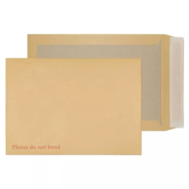 Hard Card Board Back Backed Please Do Not Bend Envelopes Manilla Brown A4 A5 A6