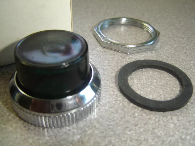 Lot of 2, Furnas 52RA4G3, Green Glass Pilot Light Lense Oil Tight Control, NIB