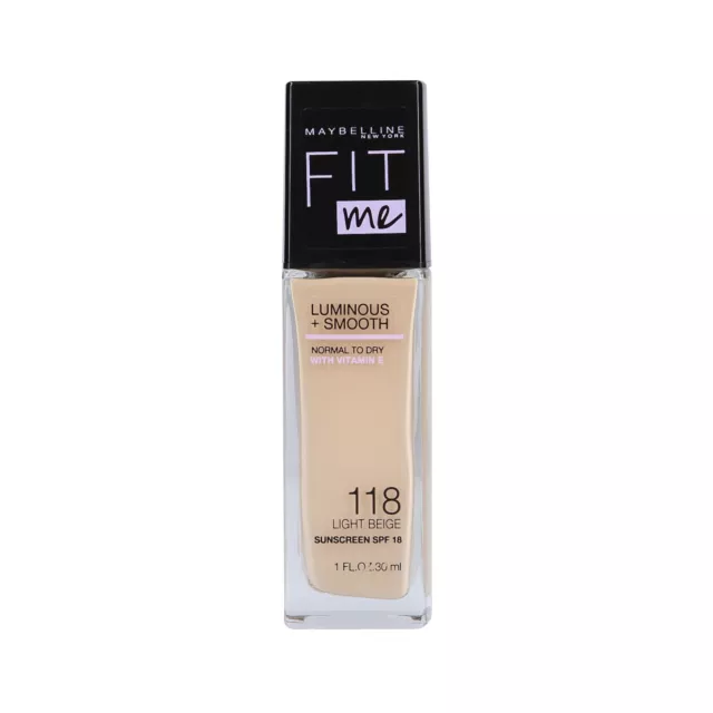 Maybelline Fit Me Luminous + Smooth Foundation 118 Light Beige 30ml