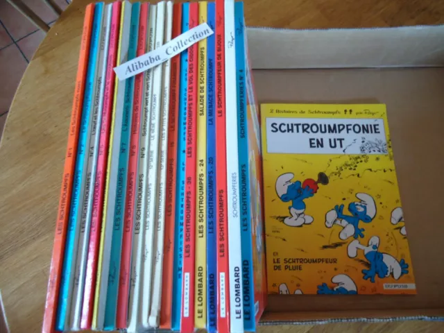 LOT 19  BD **  LES SCHTROUMPFS **  PEYO albums DUPUIS LOMBARD