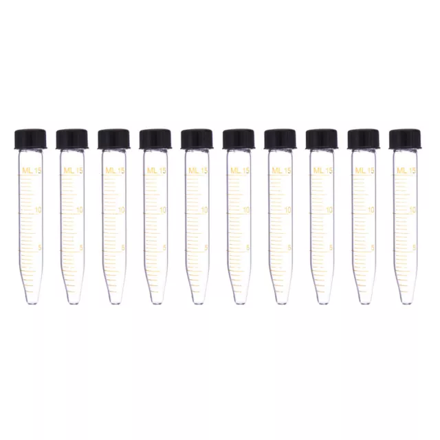 10 Pcs Glass Pointed Bottom Centrifuge Tube Laboratory Vials Tubes