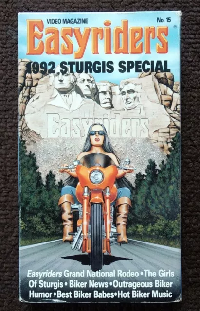 DAVID MANN EASY RIDER VIDEO MAGAZINE #15 VINTAGE VHS TAPE!!! 1992 sturgis  $14.37 - PicClick