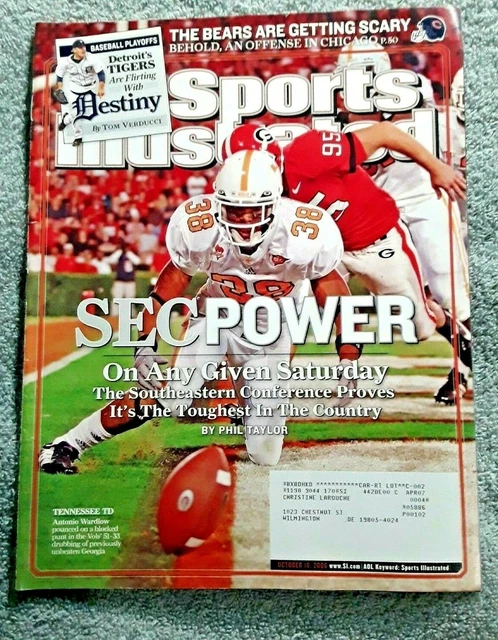 Sports Illustrated October 2006 Tenn Volunteers vs Georgia Bulldogs